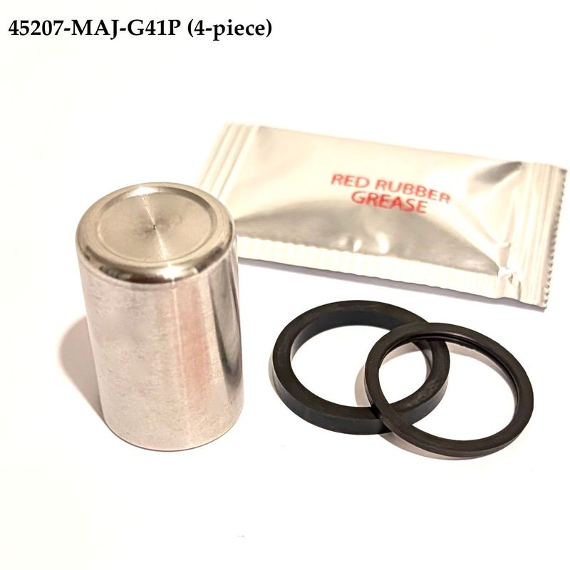 Brake Caliper Piston Stainless-Steel & Seals (4-piece). 45207-MAJ-G41P Brake Caliper Piston Stainless-Steel & Seals (4-piece). 45207-MAJ-G41P