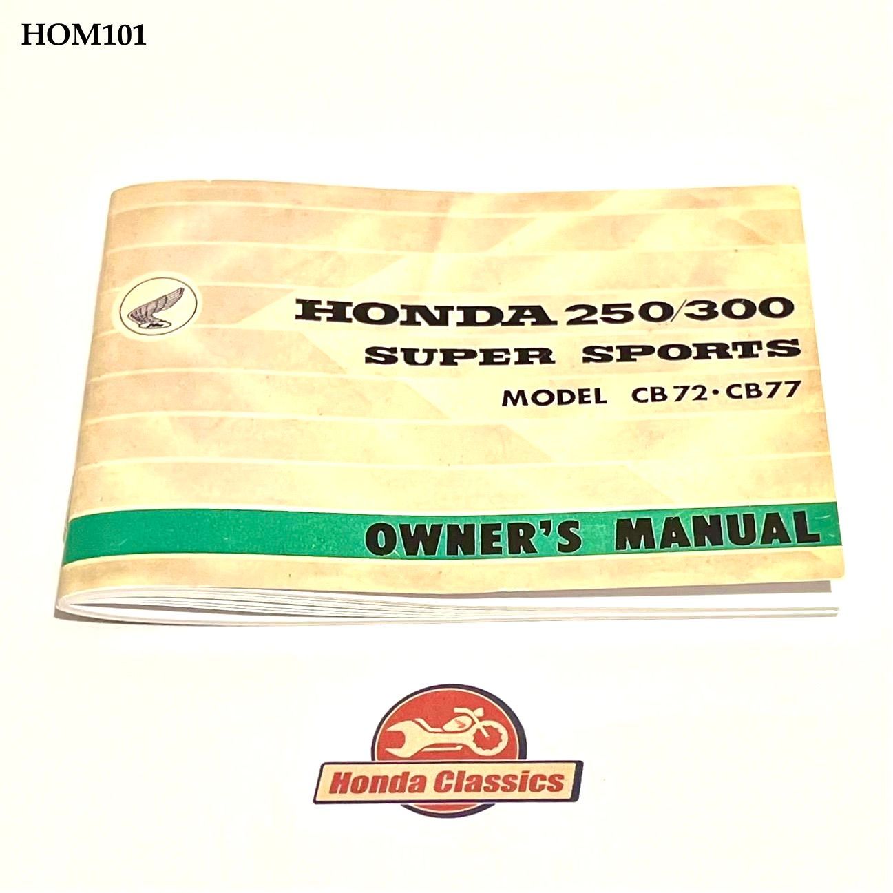 Owners Manual Handbook, CB72/77 - HOM101 Owners Manual Handbook, CB72/77 - HOM101