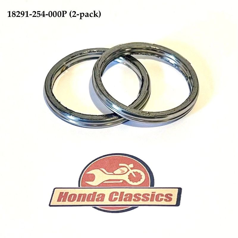 Exhaust Gasket Set, Aluminium (2-pack). 18291-254-000P