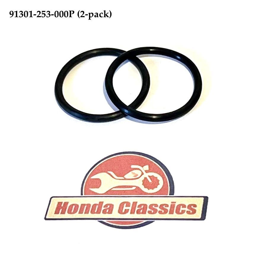 Carburettor Inlet Manifold & Insulator Block O-Ring, 250cc (2-pack). 91301-253-000P Carburettor Inlet Manifold & Insulator Block O-Ring, 250cc (2-pack). 91301-253-000P