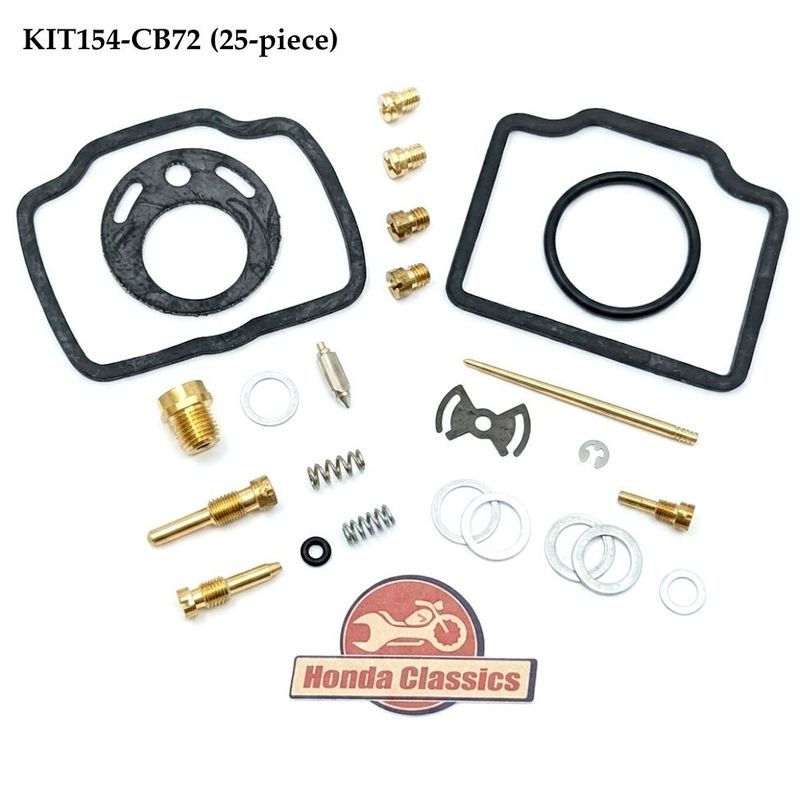 Carburettor Repair Kit (25-piece). KIT154-CB72 Carburettor Repair Kit (25-piece). KIT154-CB72