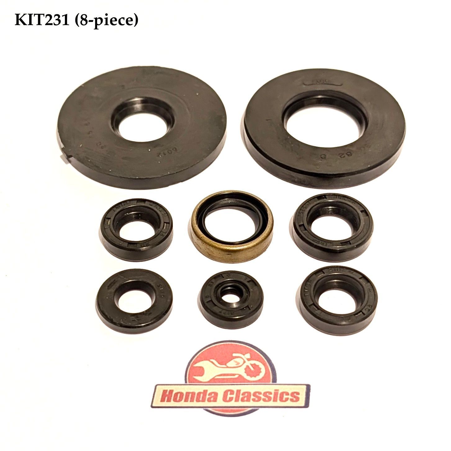 Engine & Gearbox Oil Seal Kit (8-piece) - KIT231 Engine & Gearbox Oil Seal Kit (8-piece) - KIT231