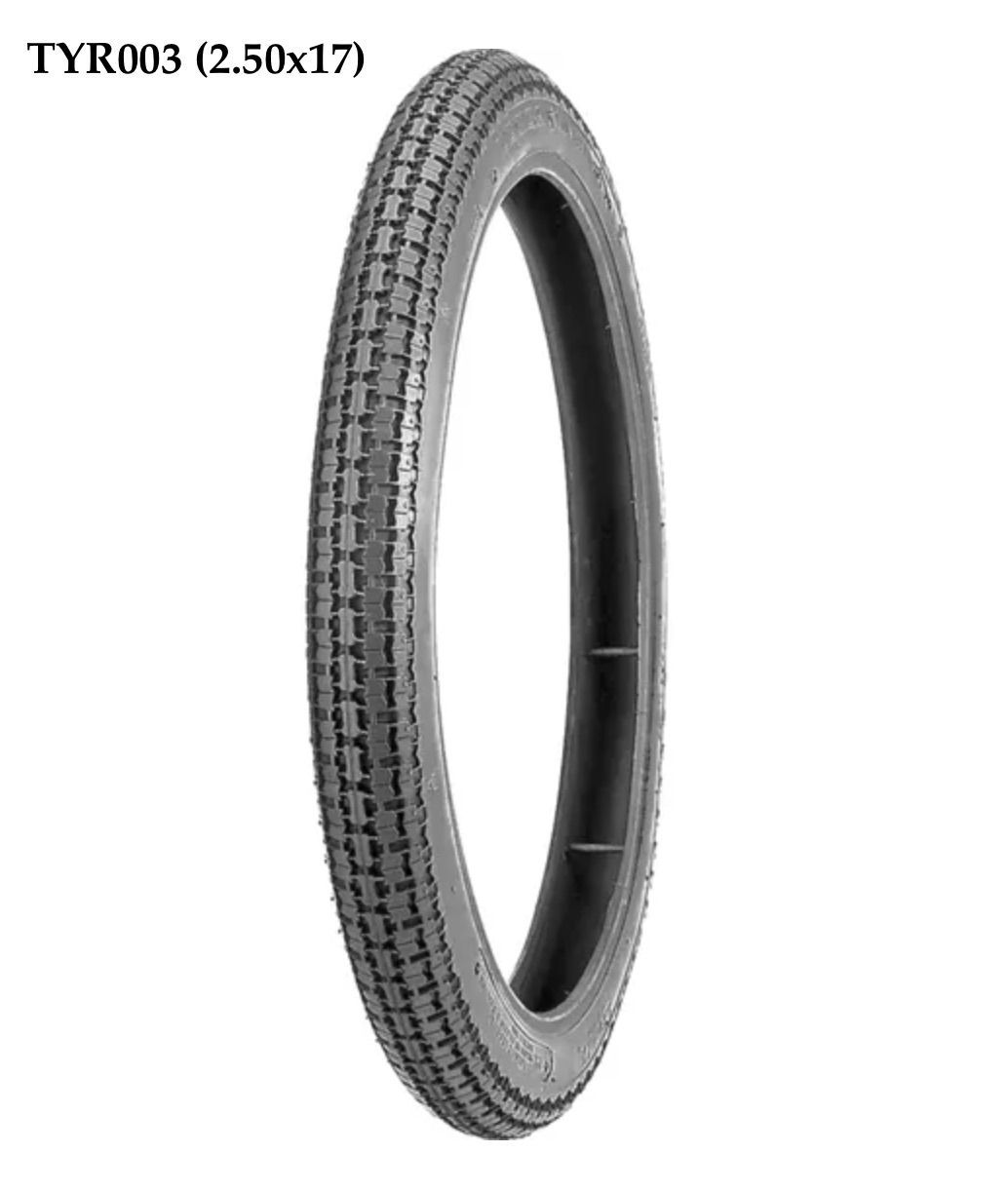Front and/or Rear Tyre 2.50 x 17 - TYR003 Front and/or Rear Tyre 2.50 x 17 - TYR003