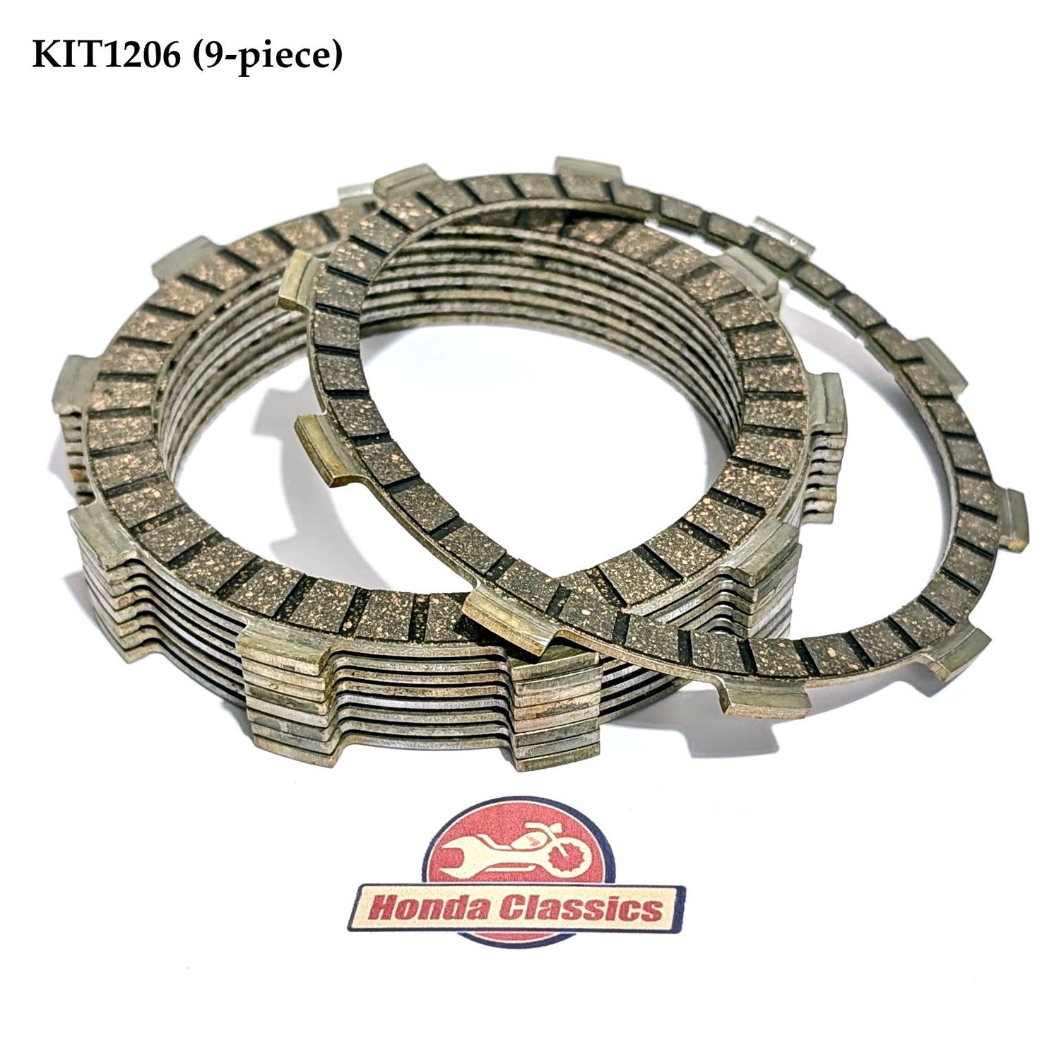 Clutch Friction Plate Set (9-piece) - KIT1206 Clutch Friction Plate Set (9-piece) - KIT1206