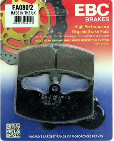 Brake Disc Pads, Pair. EBC-FA080/2 Brake Disc Pads, Pair. EBC-FA080/2