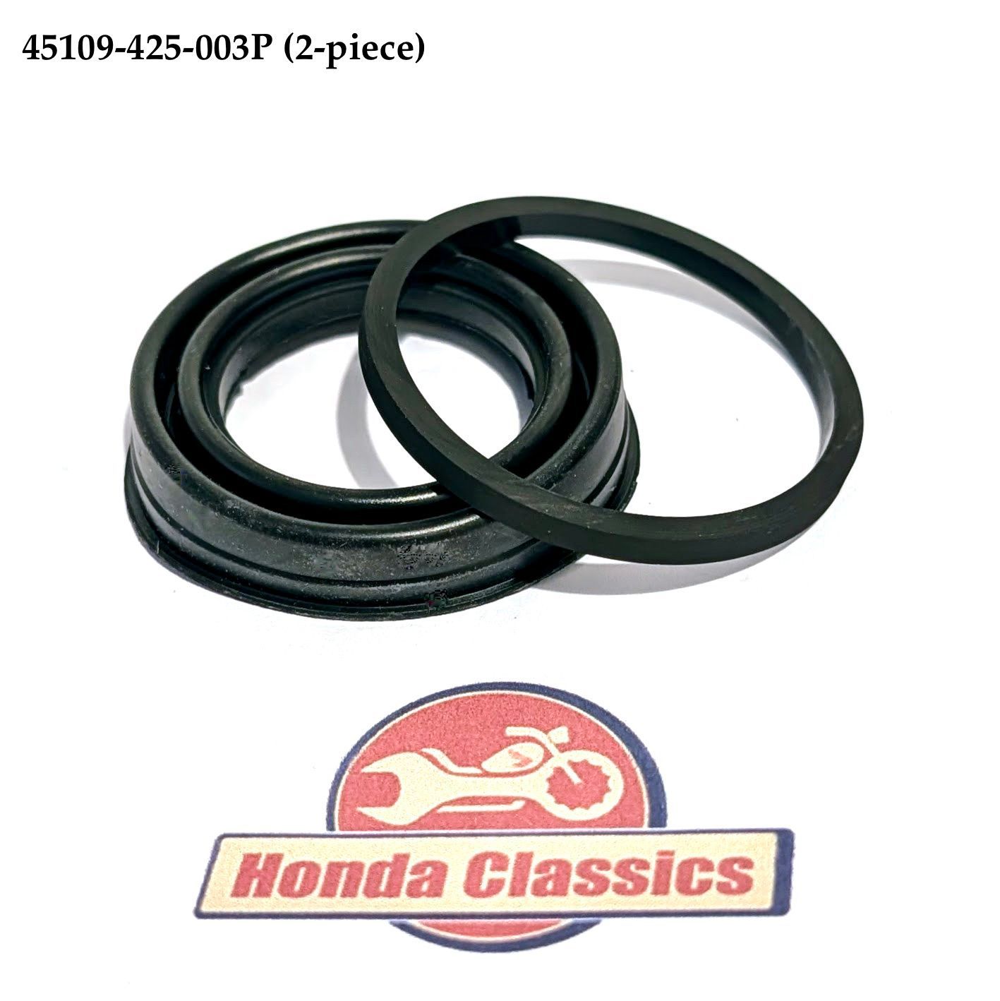 Front Brake Caliper Piston Rubber Boot & Seal Set (2-piece). 45109-425-003P
