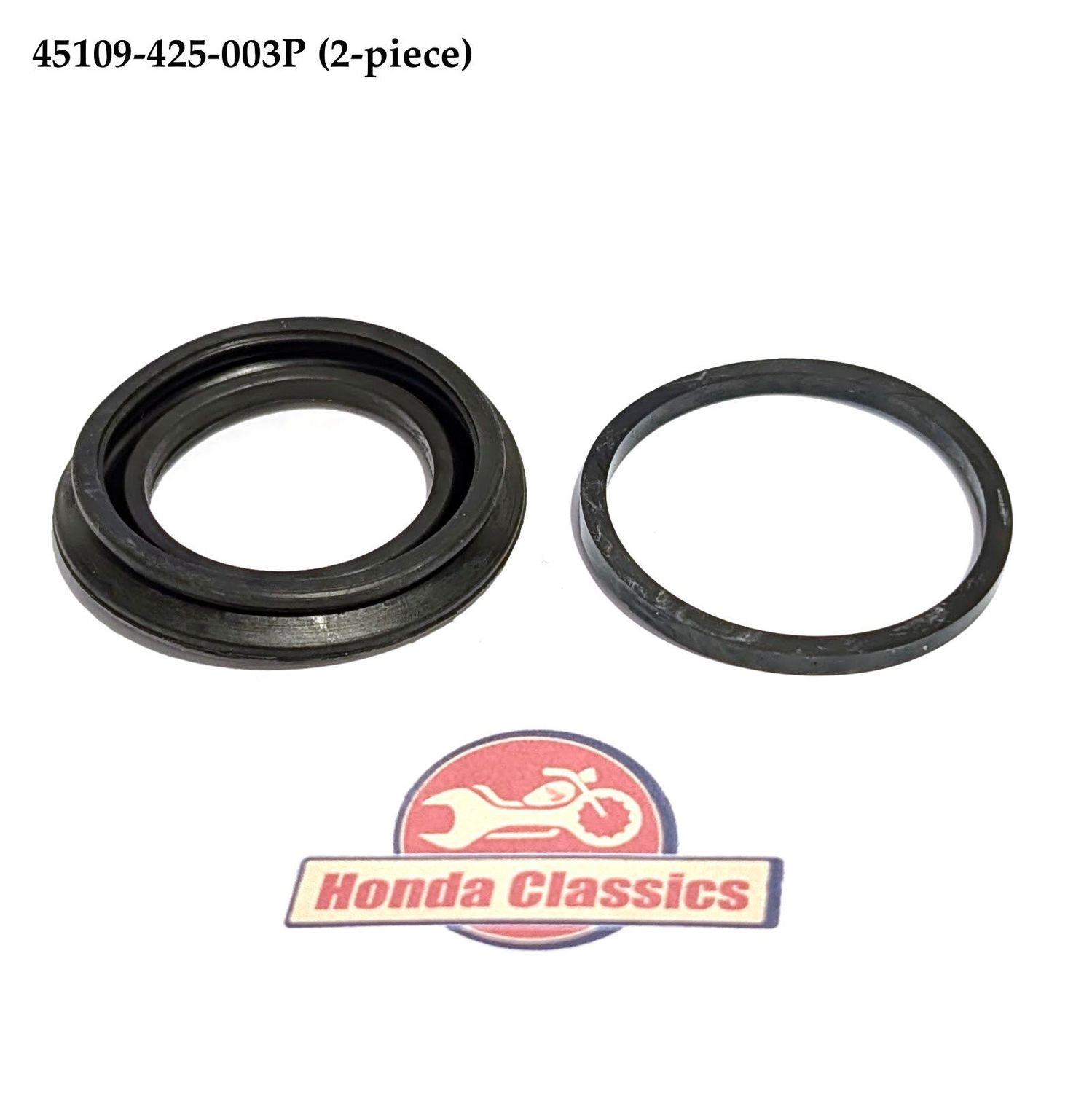 Front Brake Caliper Piston Rubber Boot & Seal Set (2-piece). 45109-425-003P Front Brake Caliper Piston Rubber Boot & Seal Set (2-piece). 45109-425-003P