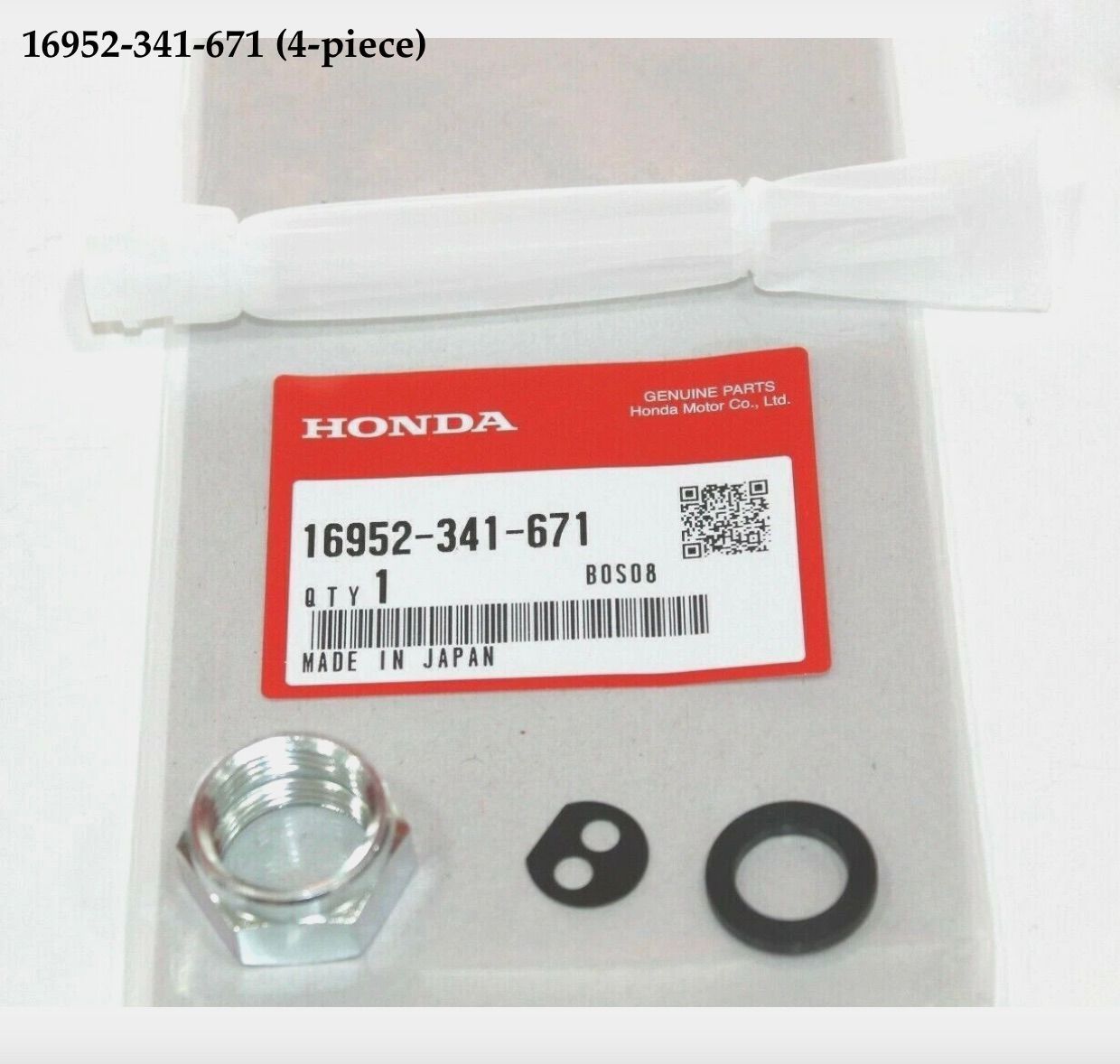 Fuel Tap Petcock Strainer Filter Set (4-piece) 16952-341-671
