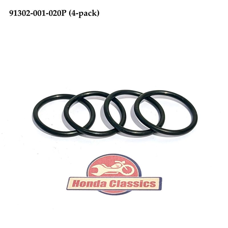 O-Ring, Tappet Cap Cover (4-pack). 91302-001-020P (4) O-Ring, Tappet Cap Cover (4-pack). 91302-001-020P (4)