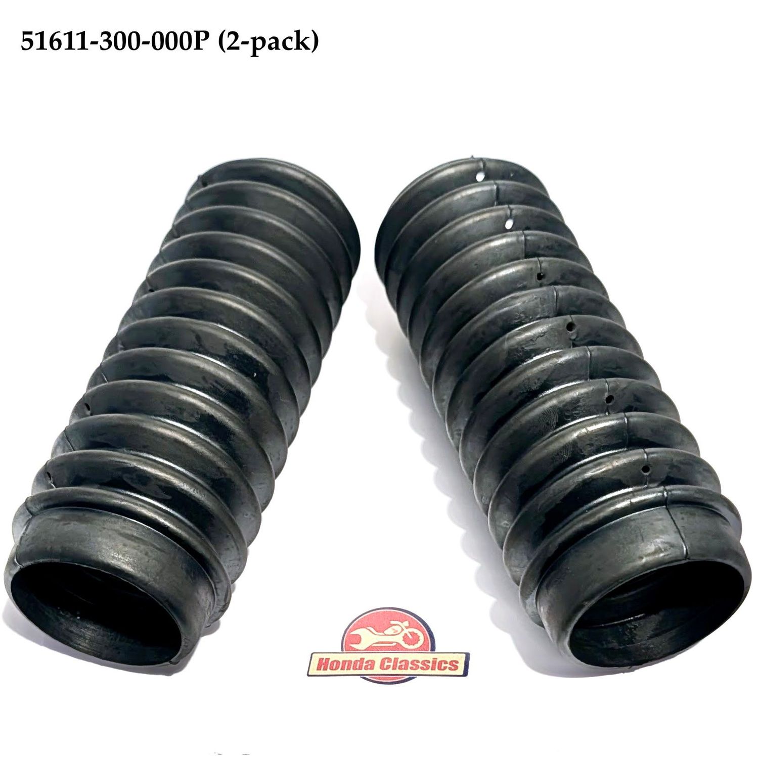 Front Fork Rubber Boots/Gaiters (2-pack) 51611-300-000P
