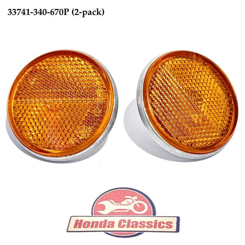 Reflex Side Reflector (2-pack). 33741-340-670P Reflex Side Reflector (2-pack). 33741-340-670P