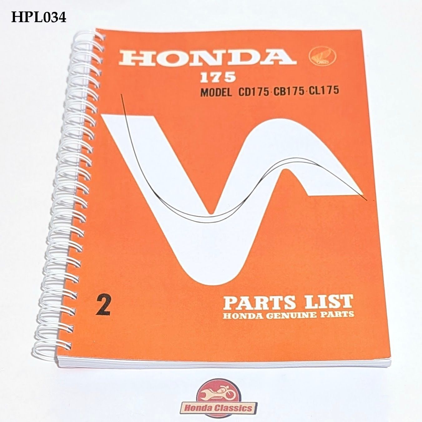 Factory Parts List Manual, CD175 CB175 CL175 - HPL034 Factory Parts List Manual, CD175 CB175 CL175 - HPL034