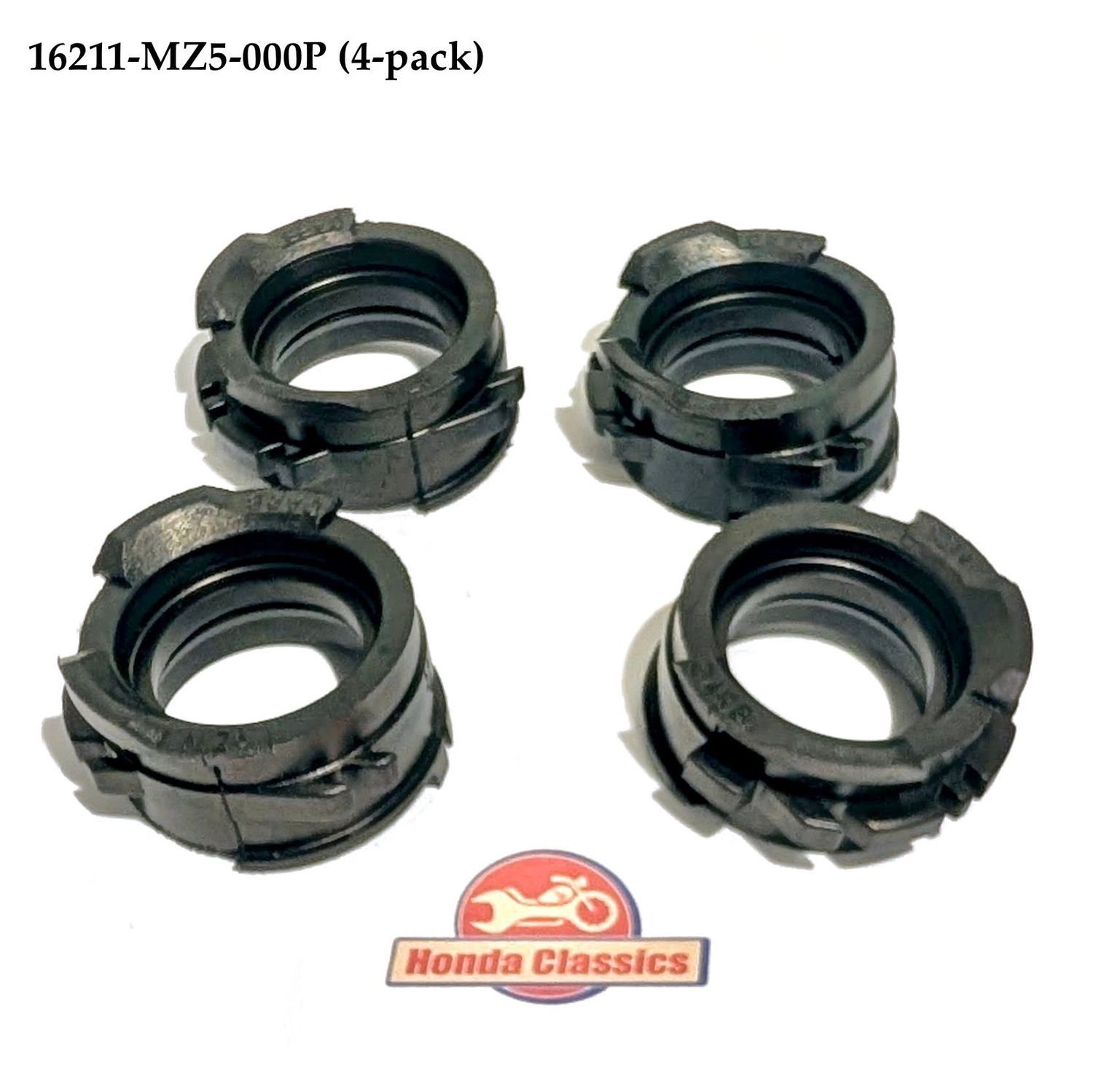 Carburettor Inlet Insulator Rubbers (4-pack) 16211-MZ5-000P Carburettor Inlet Insulator Rubbers (4-pack) 16211-MZ5-000P