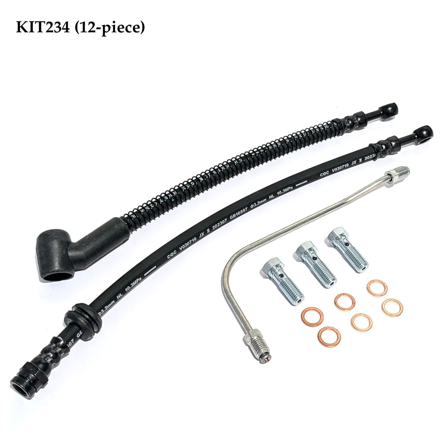 Front Brake Hose Line Set (12-piece) - KIT234 Front Brake Hose Line Set (12-piece) - KIT234