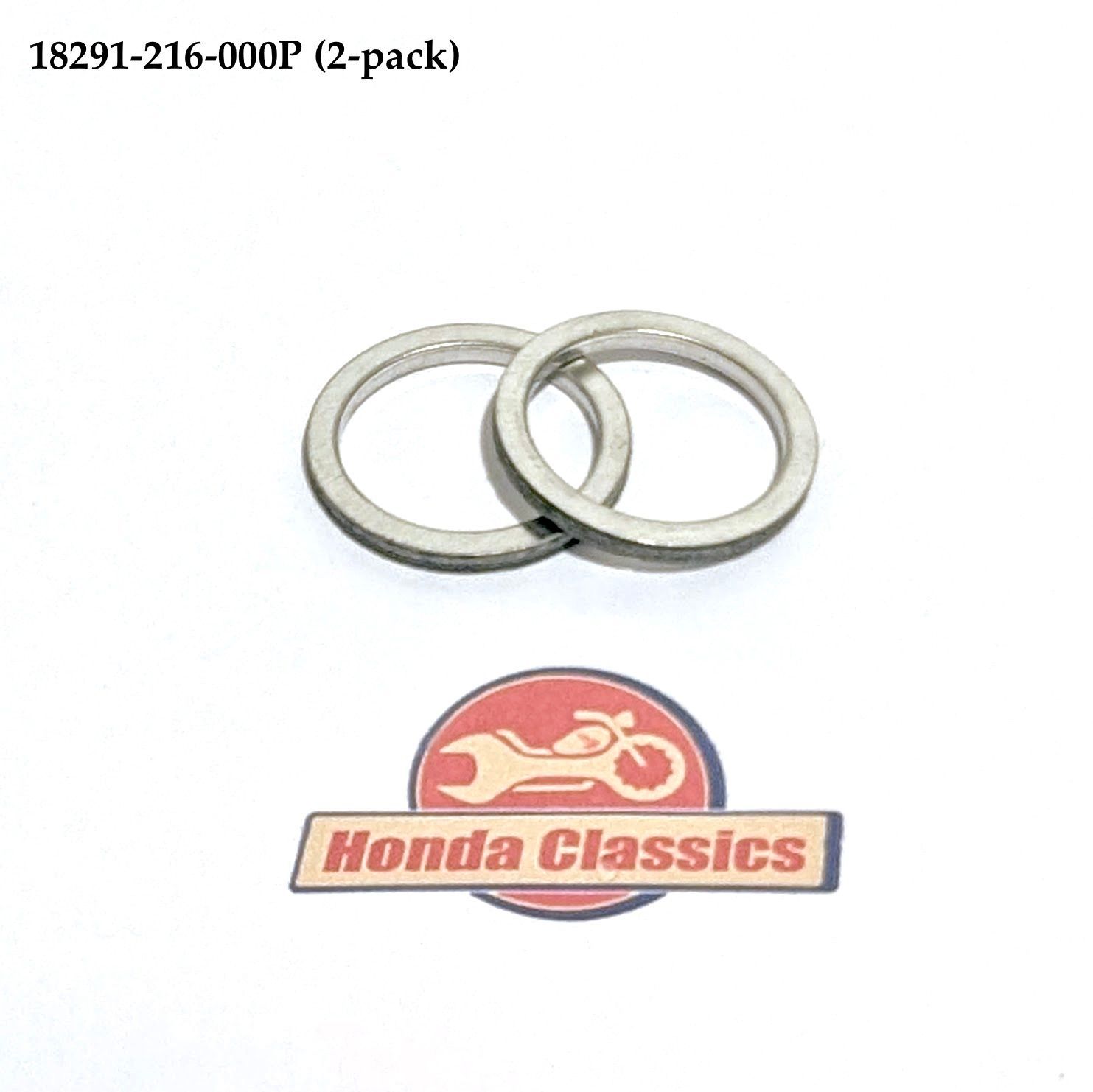 Gasket, Exhaust Pipe (2-pack). 18291-216-000P Gasket, Exhaust Pipe (2-pack). 18291-216-000P
