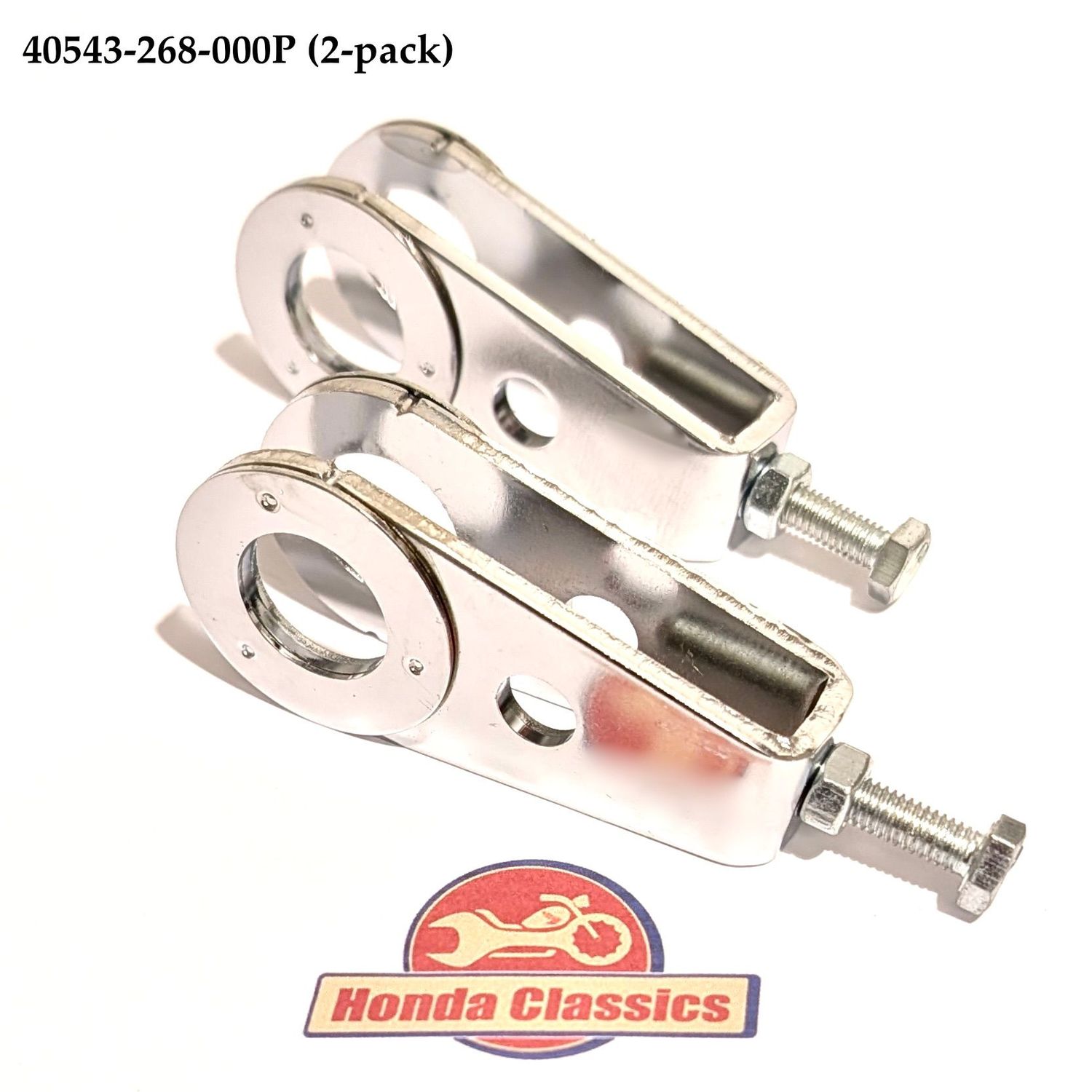 Rear Wheel Chain Adjusters (2-pack). 40543-268-000P Rear Wheel Chain Adjusters (2-pack). 40543-268-000P