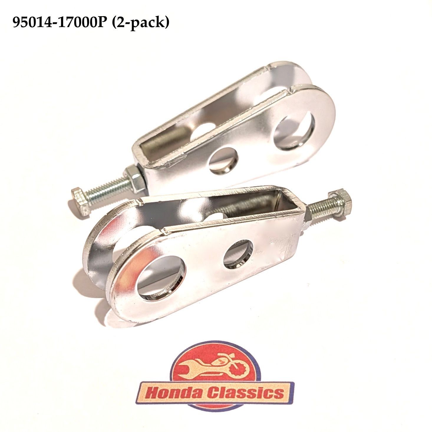 Rear Wheel Chain Adjusters (2-pack). 95014-17000P Rear Wheel Chain Adjusters (2-pack). 95014-17000P