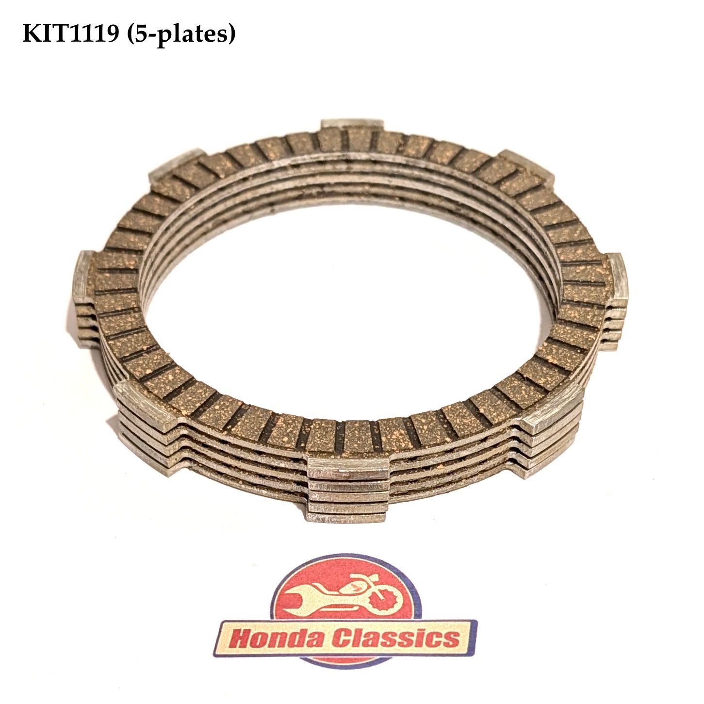 Clutch Friction Plates Set (5-plates) - KIT1119 Clutch Friction Plates Set (5-plates) - KIT1119