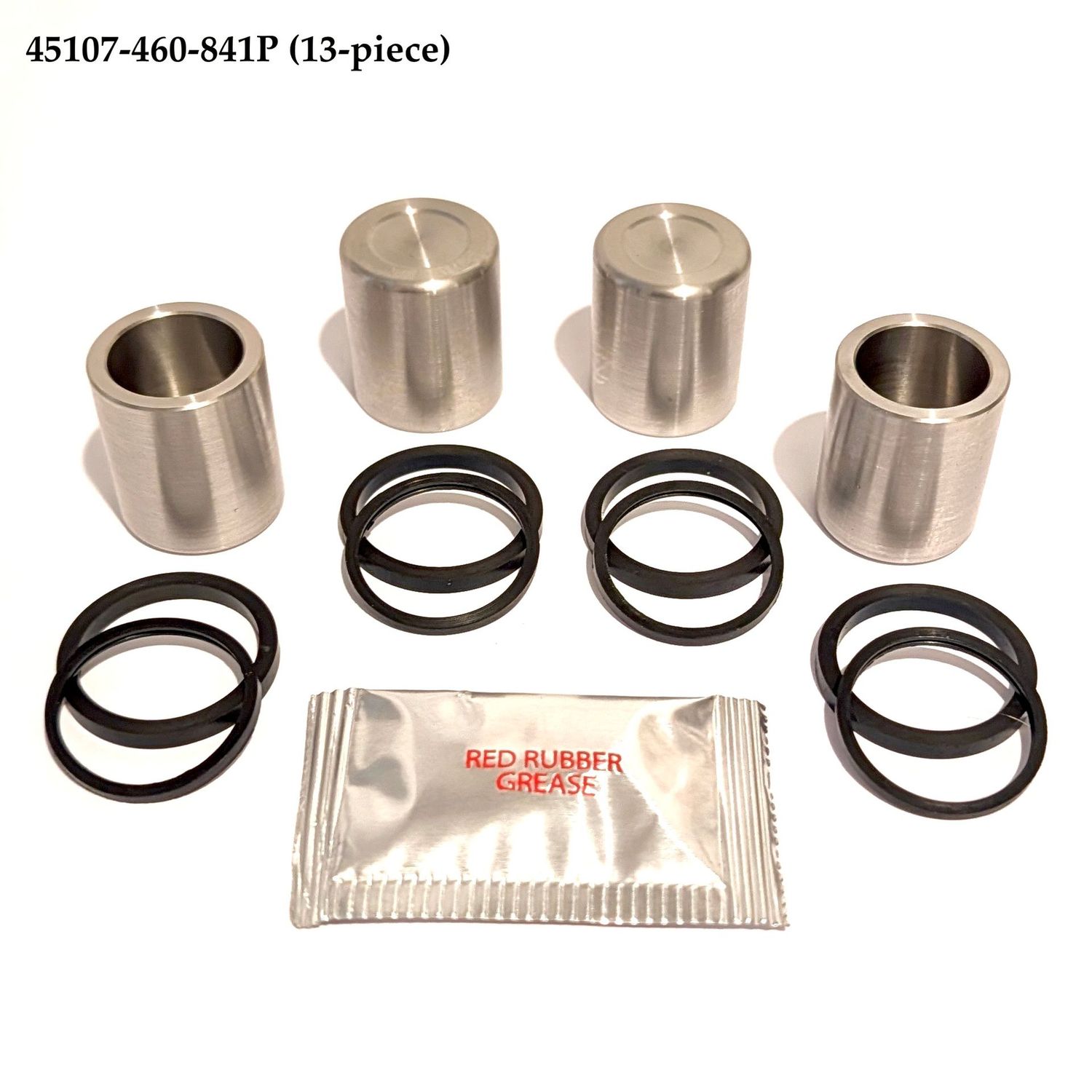 Front Brake Caliper Pistons Stainless Steel & Seals Set (13-piece). 45107-460-841P Front Brake Caliper Pistons Stainless Steel & Seals Set (13-piece). 45107-460-841P