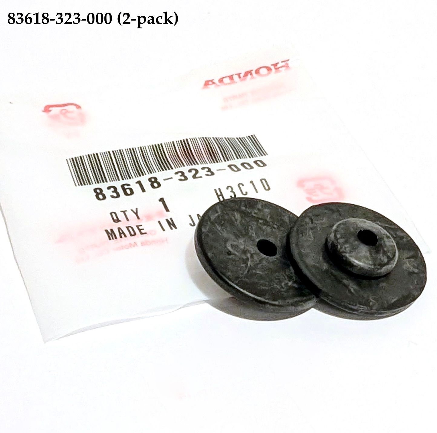 Rubber Grommet, Battery Box (2-pack). 83618-323-000 Rubber Grommet, Battery Box (2-pack). 83618-323-000