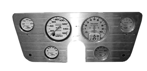 67-72 Chevy Pickup Dash Insert, Brushed