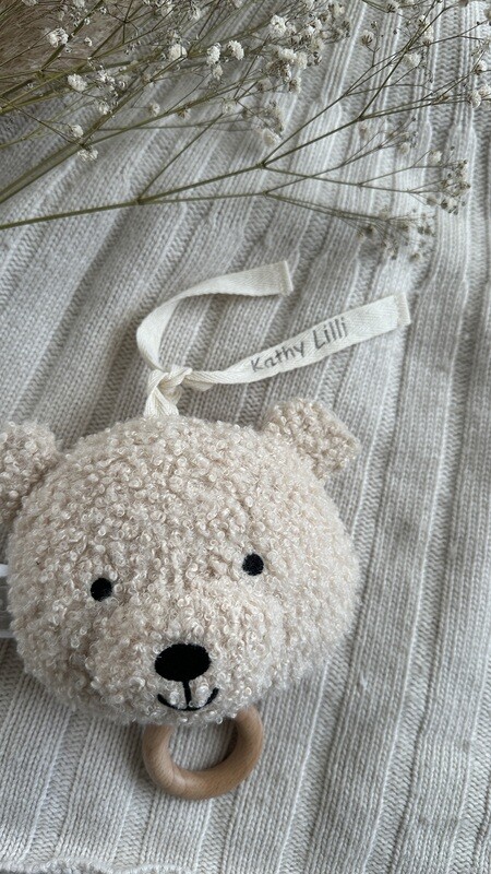 Spieluhr Bär bestickt, Spieluhr Teddy, Spieluhr Baby, Spieluhr, Spieluhr, Teddybär, Spieluhr personalisiert, Babygeschenke, Geschenk Geburt