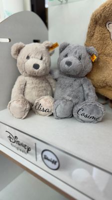 Steiff-Teddybär mit Name | Stofftier mit Name | Kuscheltier als Geschenk zur Geburt | Babyparty | Geschenke für Mädchen oder Jungen