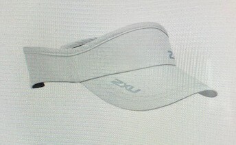 *COMPULSORY* Rower/Coxswain 2xu Race Visor - White