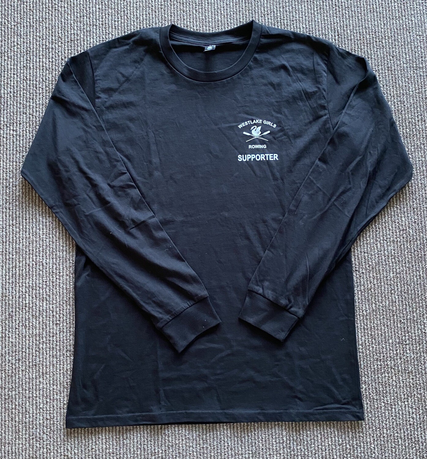 Support Crew Unisex Long Sleeve Tee - Black, Grey or White