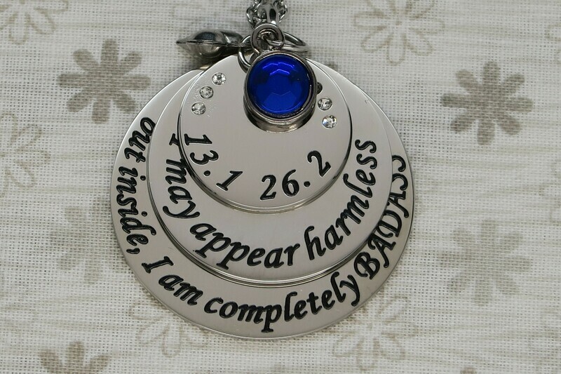 I may appear harmless, but inside I am completely BADASS Necklace