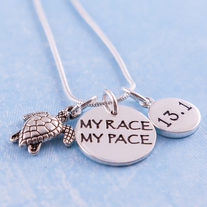 My Race My Pace 13.1/26.2/10K/5K/70.3/140.6 Charm Trio