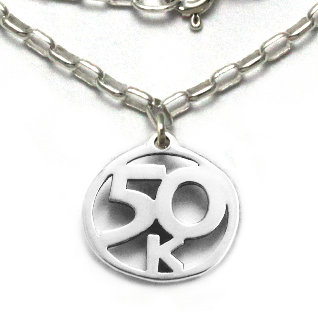 50k Necklace Sterling Silver