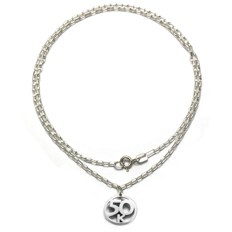 50k Necklace Sterling Silver