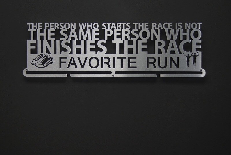 Favorite Run Finishes the Race Medal Display