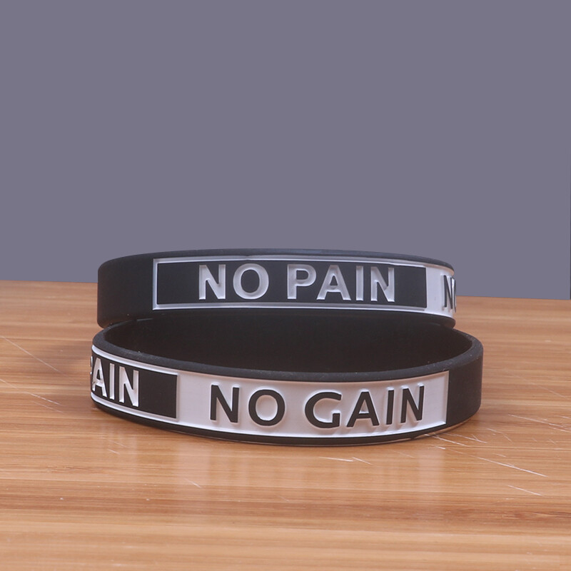 FREE! NO PAIN NO GAIN Silicone Bracelets NO EXCUSES