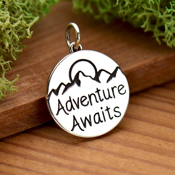 Sterling Silver Pendant - Adventure Awaits