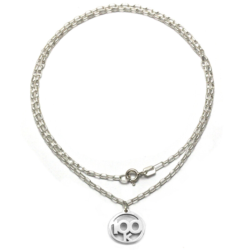 100k Necklace Sterling Silver