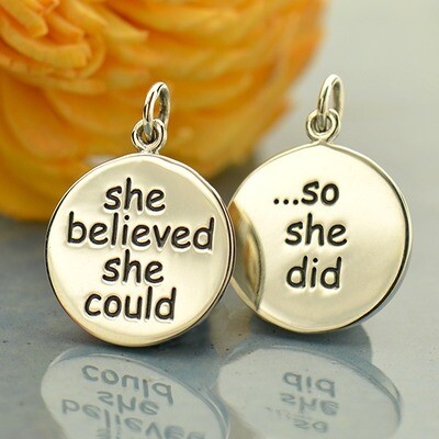 Sterling Silver Necklace She Believed She Could So She Did