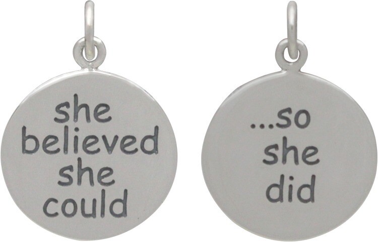 Sterling Silver Necklace She Believed She Could So She Did