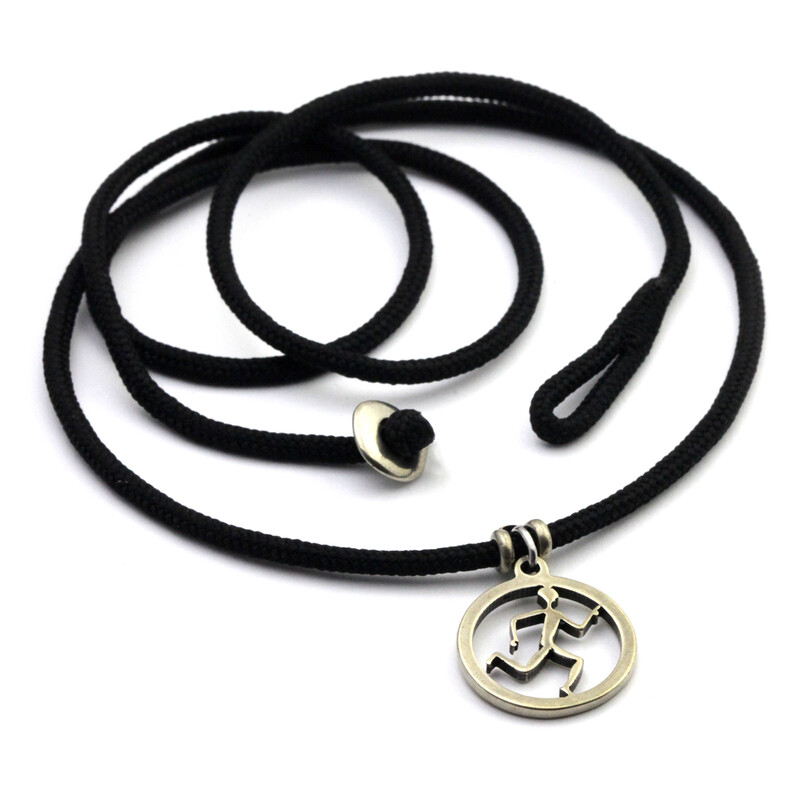 Running Guy Spirit Pendant Necklace