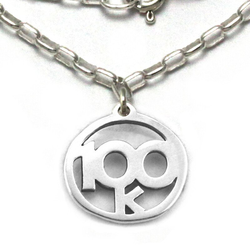100k Necklace Sterling Silver