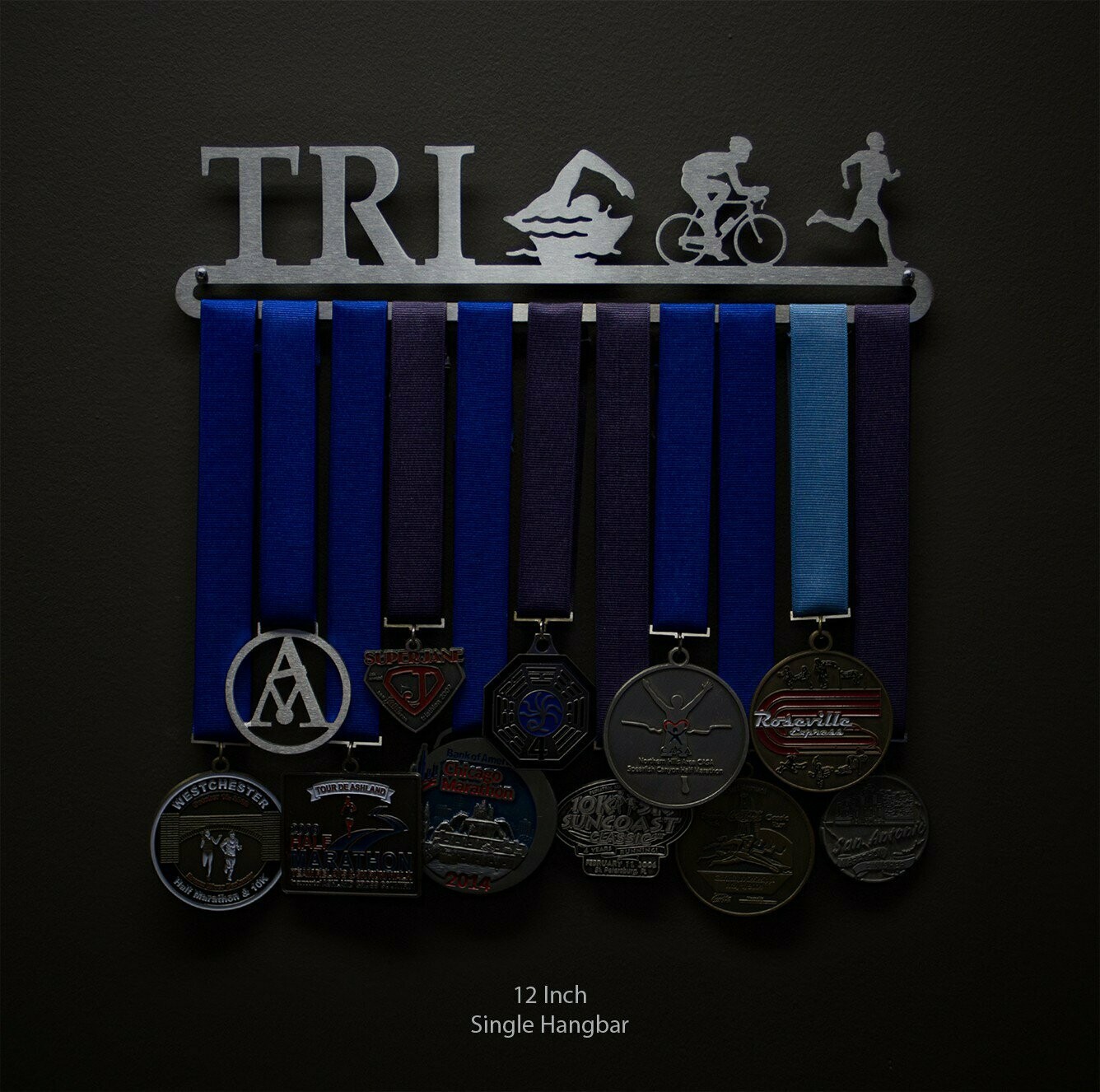 Medal Display Triathlon Figures - Male