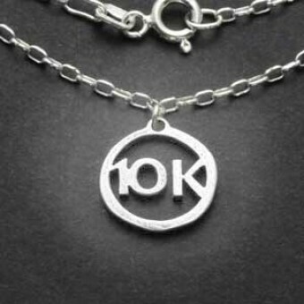 All Sterling Silver 10K Charm Necklace