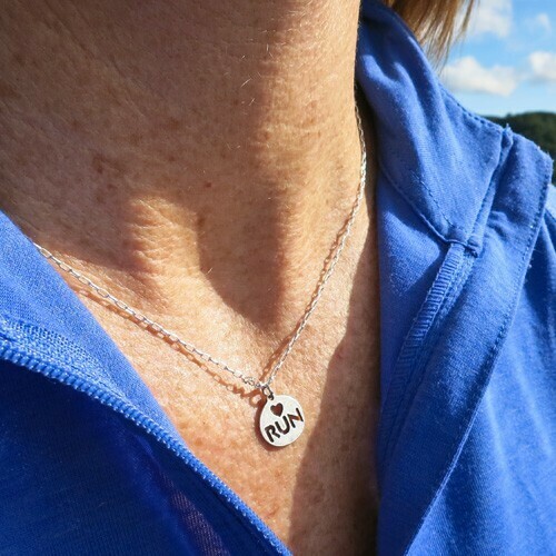 Love To Run Charm Necklace