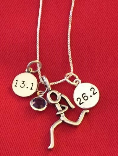 13.1 Runner Girl 26.2 Necklace