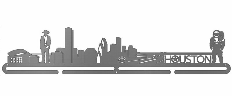 Medal Holder Houston Cityscape