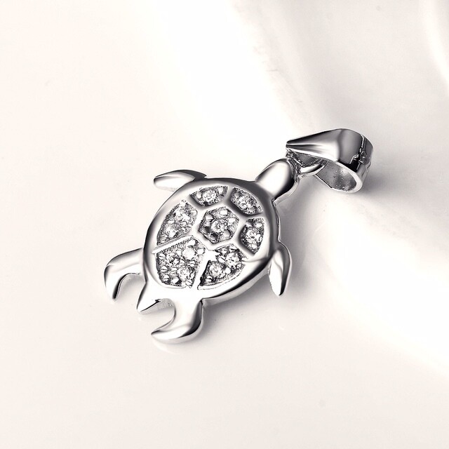 Sterling Silver Cute Turtle Charm