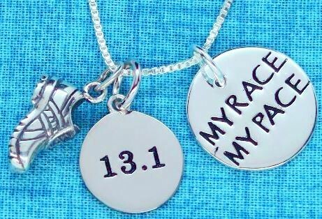 All Sterling Silver My Race My Pace 13.1/26.2/5K/10K Running Shoe Trios