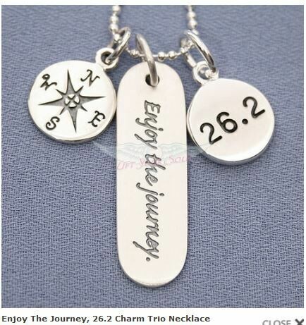 Enjoy The Journey, 26.2 Charm Trio Necklace