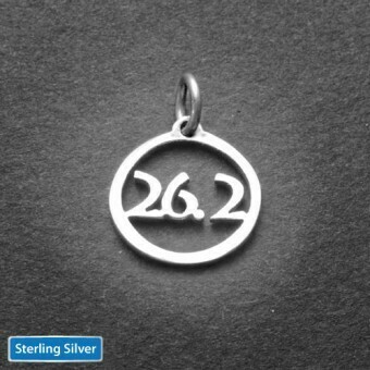 All Sterling Silver 26.2 Charm Necklace